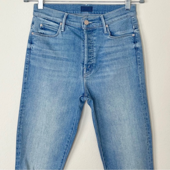MOTHER The Stunner Ankle Fray Button Fly in Hit the Jackpot Wash - Picture 5 of 16